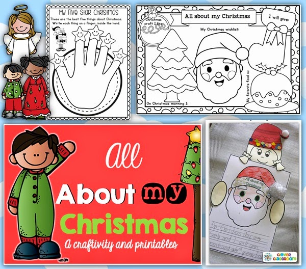 All About My Christmas Craftivity and Printables