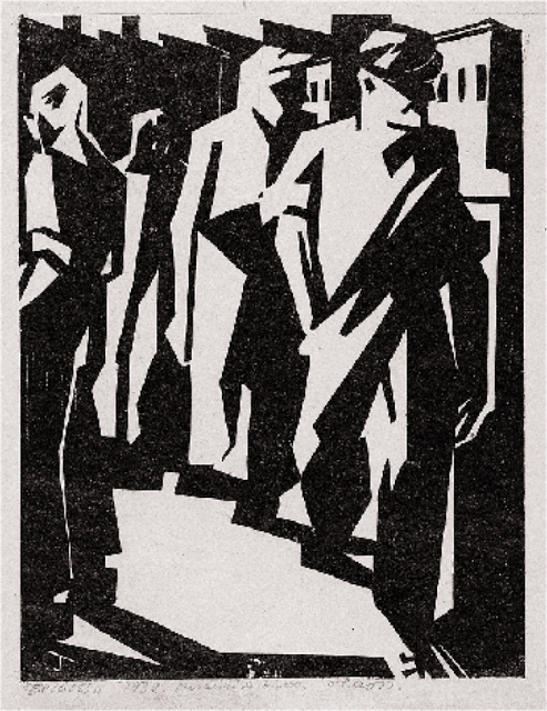  Χαρακτικό του Τασσου με τίτλο εργάτες 1932
