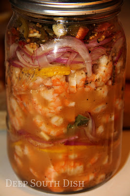 shrimp pickled recipe serve dump contents ready into re