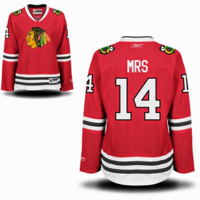  Chicago Blackhawks NHL Personalized Jersey using MRS and Wedding Date Year