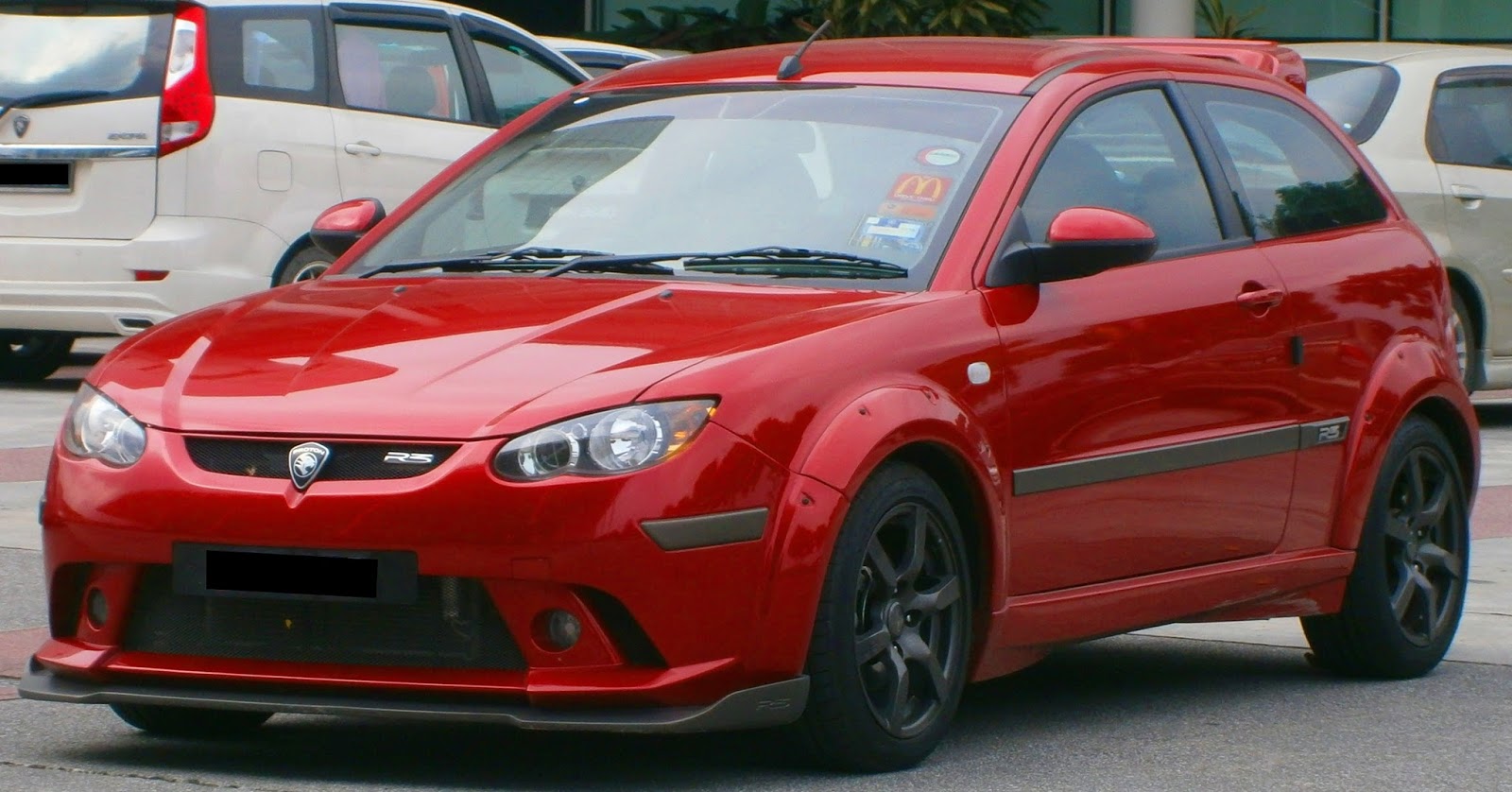 Proton Satria Neo, the company's sportiest offering. Proton Satria Neo, the company's sportiest offering.