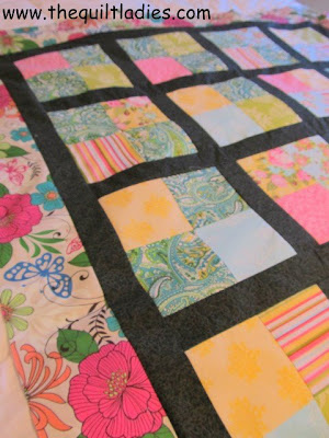 how to make a 4-patch quilt top