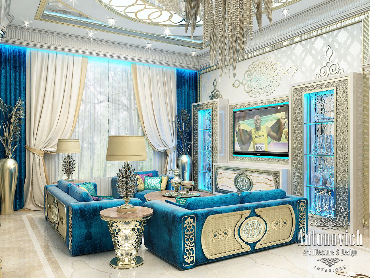 LUXURY ANTONOVICH DESIGN UAE: Interior in Oriental style