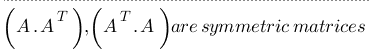 A is matrix of order (m x n)