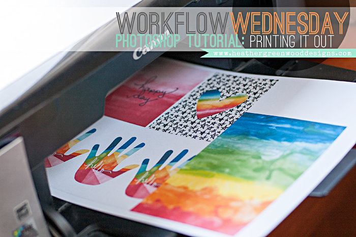 Heather Greenwood Designs | Photoshop Tutorial | Canon Pixma Printer Module