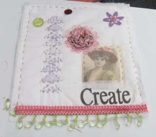 Mini ART Quilt with Unity Stamp Company 1