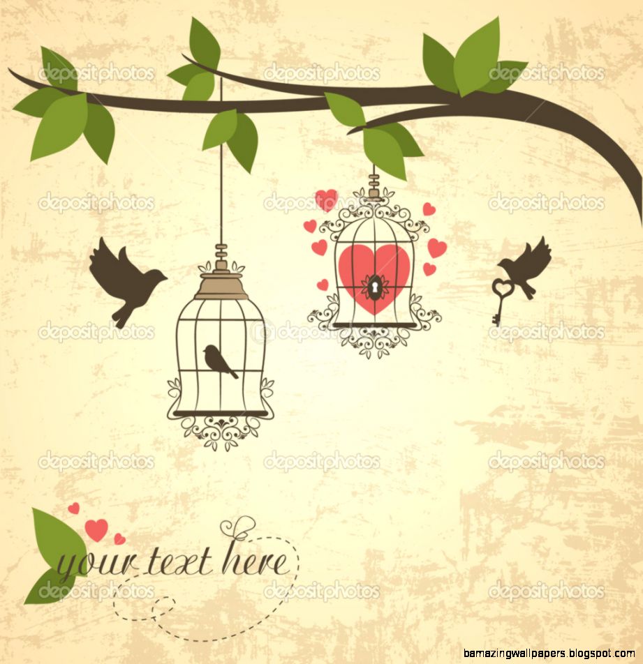 Vintage background with bird and cell Vector illustration — Stock Vintage background with bird and cell Vector illustration — Stock