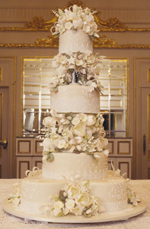 Purple royal wedding cake