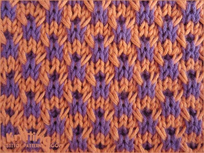 This stitch pattern works well for use in home décor items such as pillows and multi-color projects