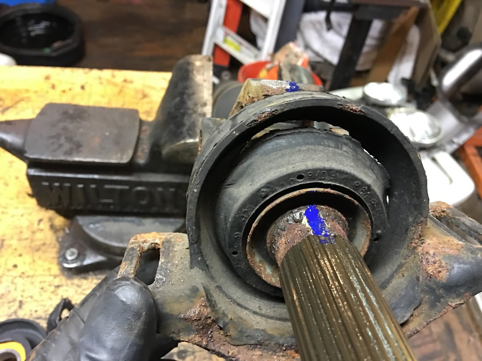 W123 Center Support Bearing Replacement Artisan