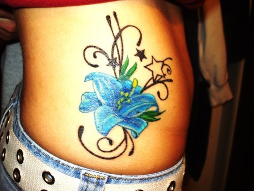 1990Tattoos: Blue Lily Tattoos