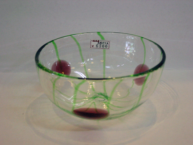 作家物 小西 晃 ガラス工芸 吹きガラス 金彩 作家物 小西 晃 ガラス工芸 吹きガラス 金彩