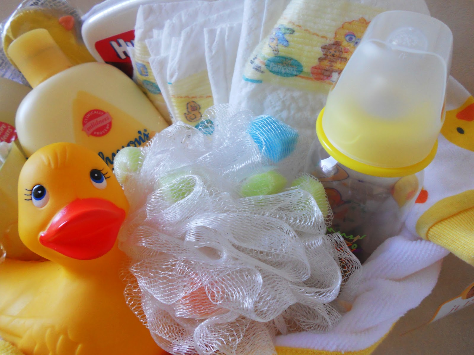 HomeMade Gift Baskets Duck Themed Baby Gift Basket