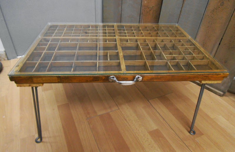 1Unik in Action Printer's Drawer Coffee Table