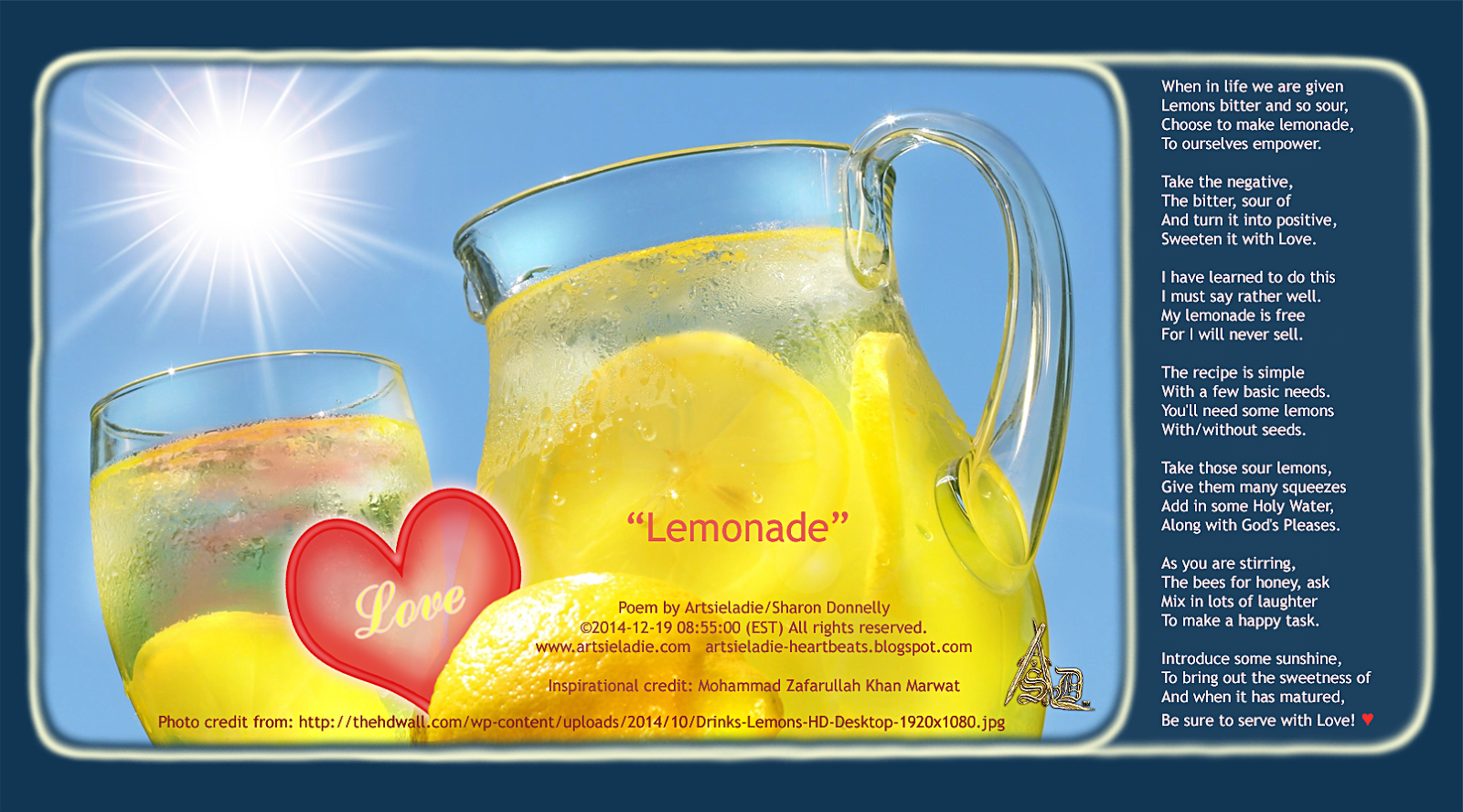 ArtsieladieHeartbeats Lemonade