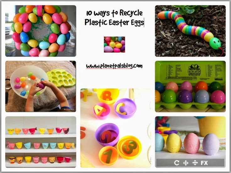 How to recycle plastic Easter eggs