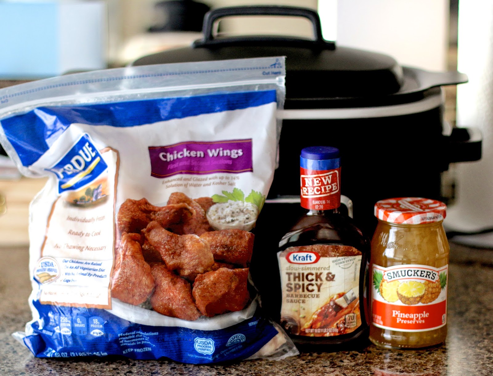 Crock Pot Pineapple BBQ Chicken Wings The Country Cook