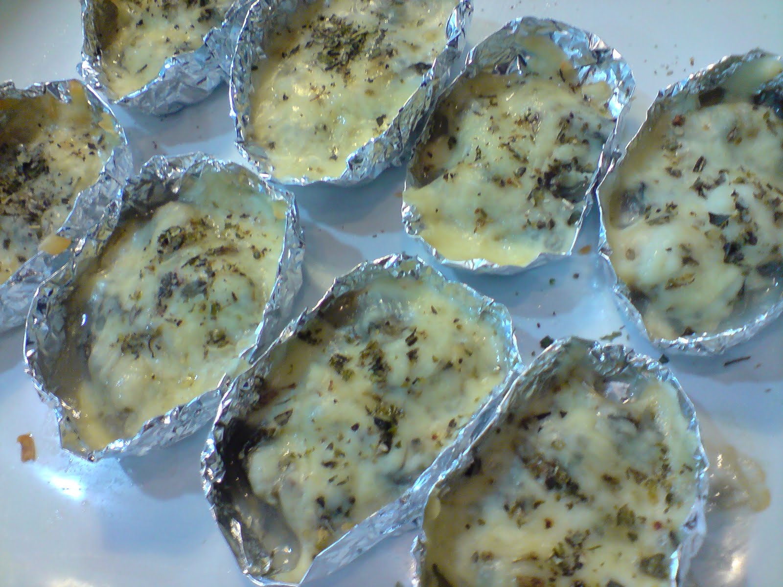Baked Oysters with Cheese, Herbs and White Wine Shan's Recipes