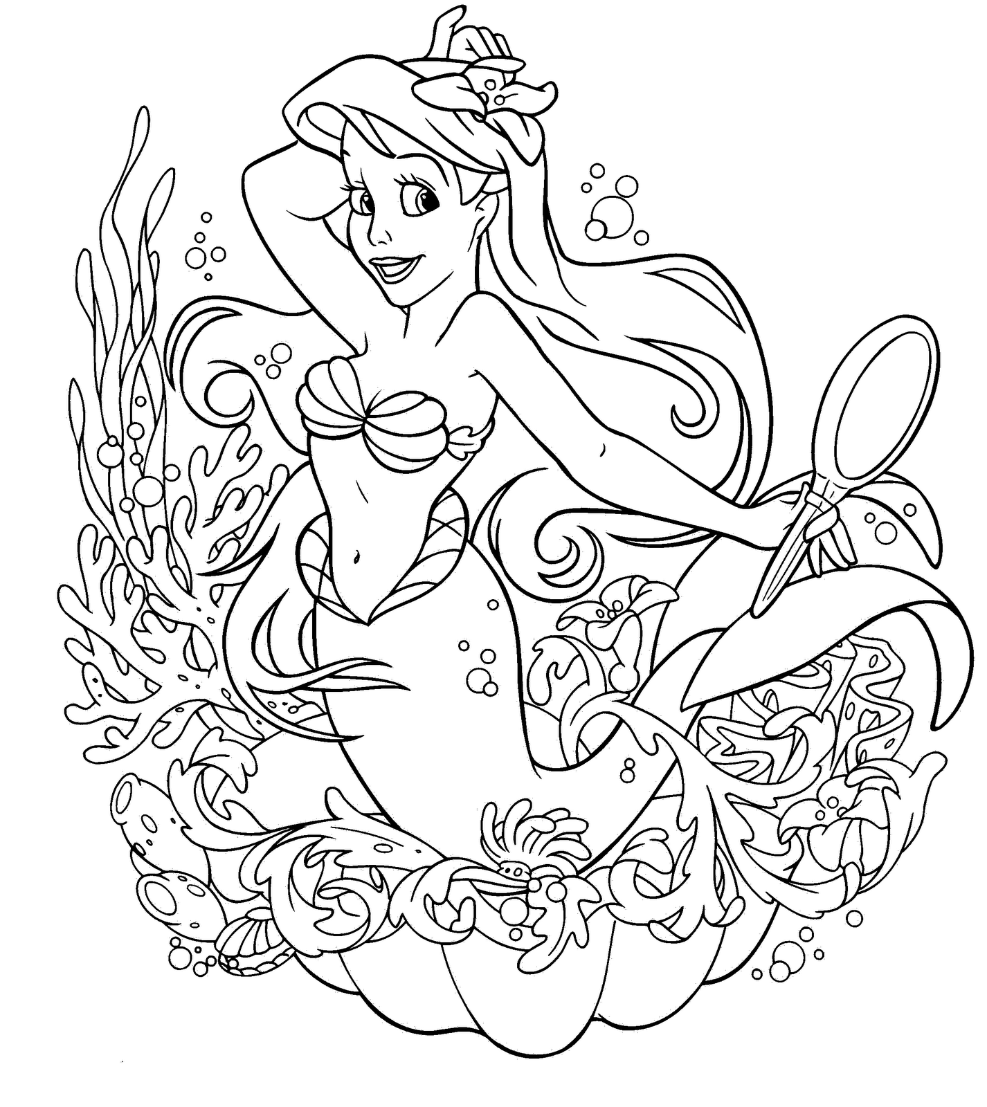 Disney Little Mermaid Coloring Page - Best Gift Ideas Blog