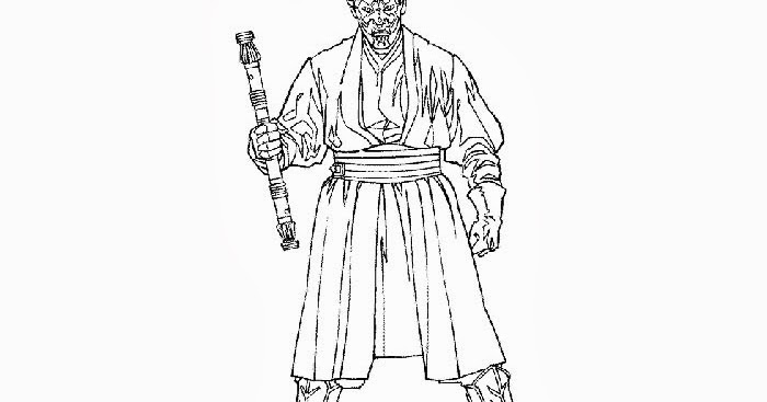 Star Wars Darth Maul coloring pages | Free Coloring Pages and Coloring