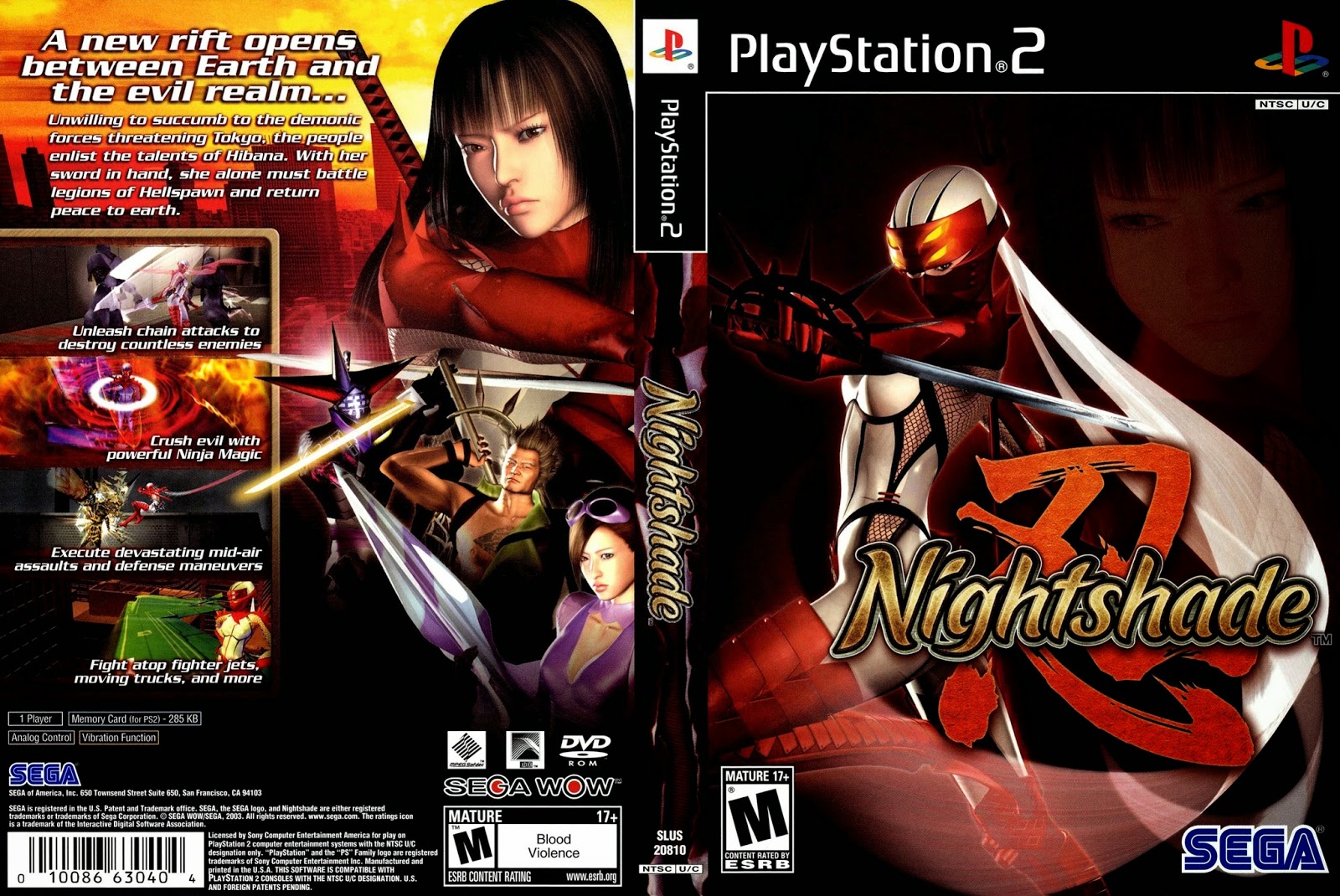 Para Sempre PS2: O retorno do ninja Shinobi! - Arkade