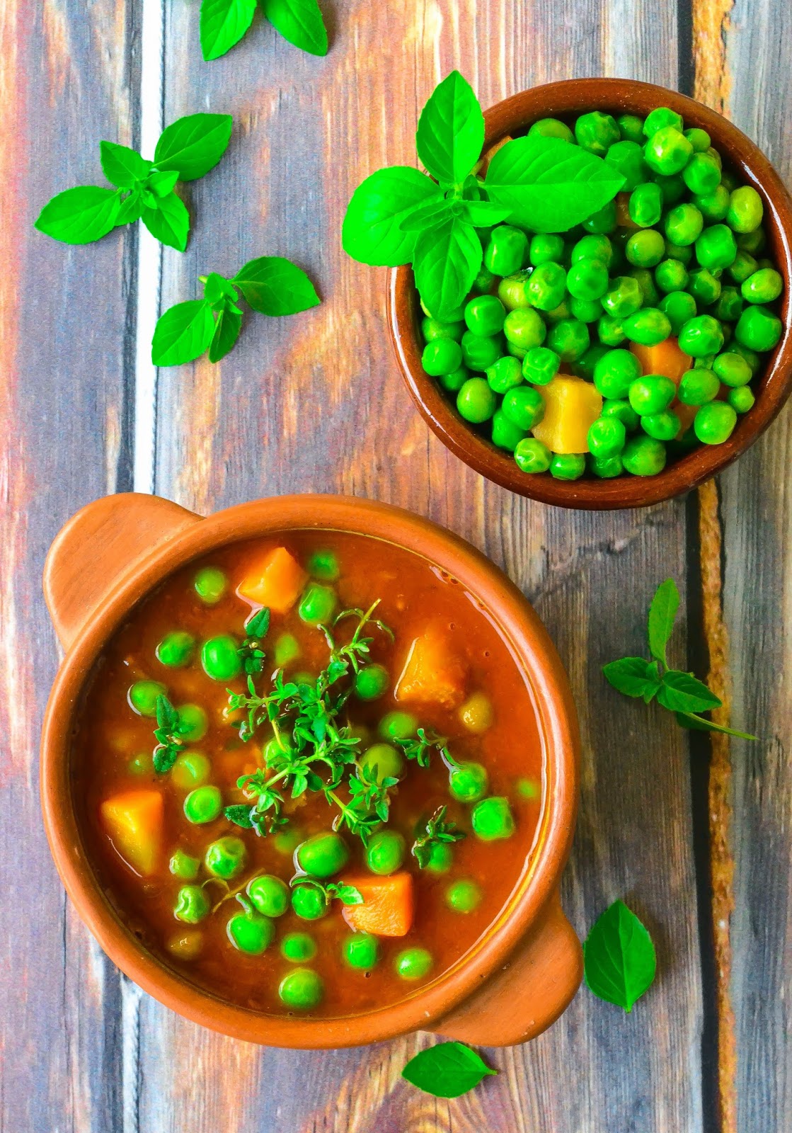 Sara's Kitchen Peas & Carrots Tajine with Basil & Oregano طاجن