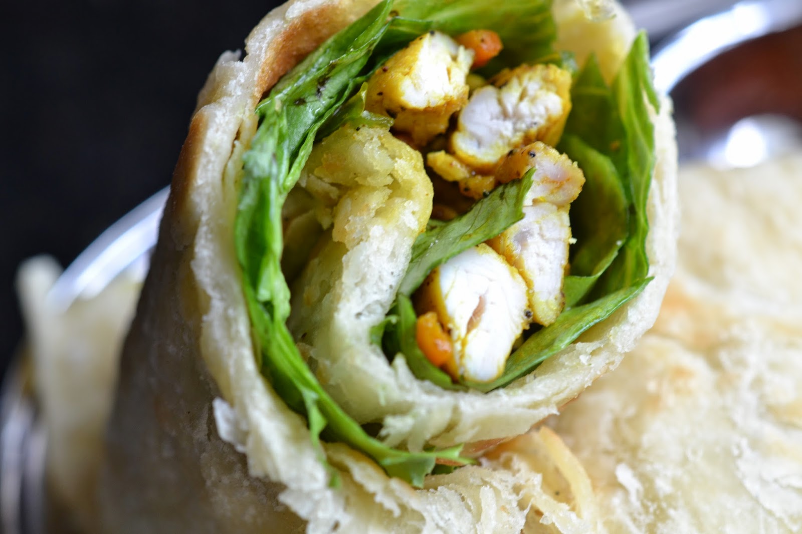 Greedy Girl Curry chicken wrap