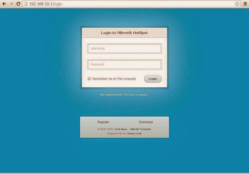 Template halaman login hotspot mikrotik router os windows 10