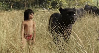 Mowgli and Bagheera in Disney's The Jungle Book Remake