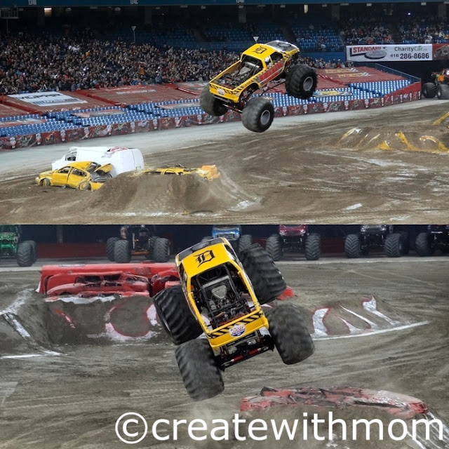 Create With Mom Flying trucks MonsterJam