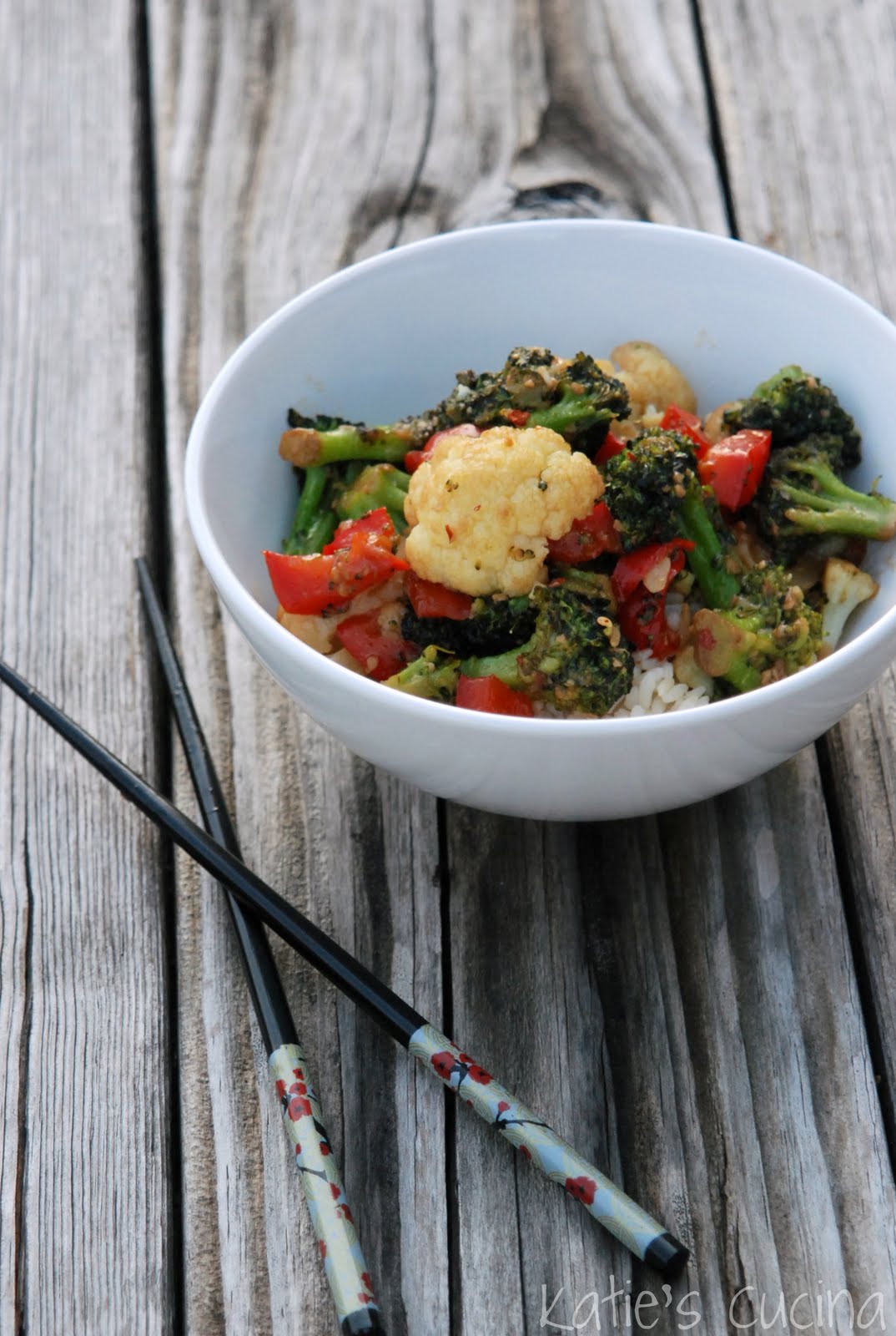 Emeril's Broccoli and Cauliflower StirFry Katie's Cucina