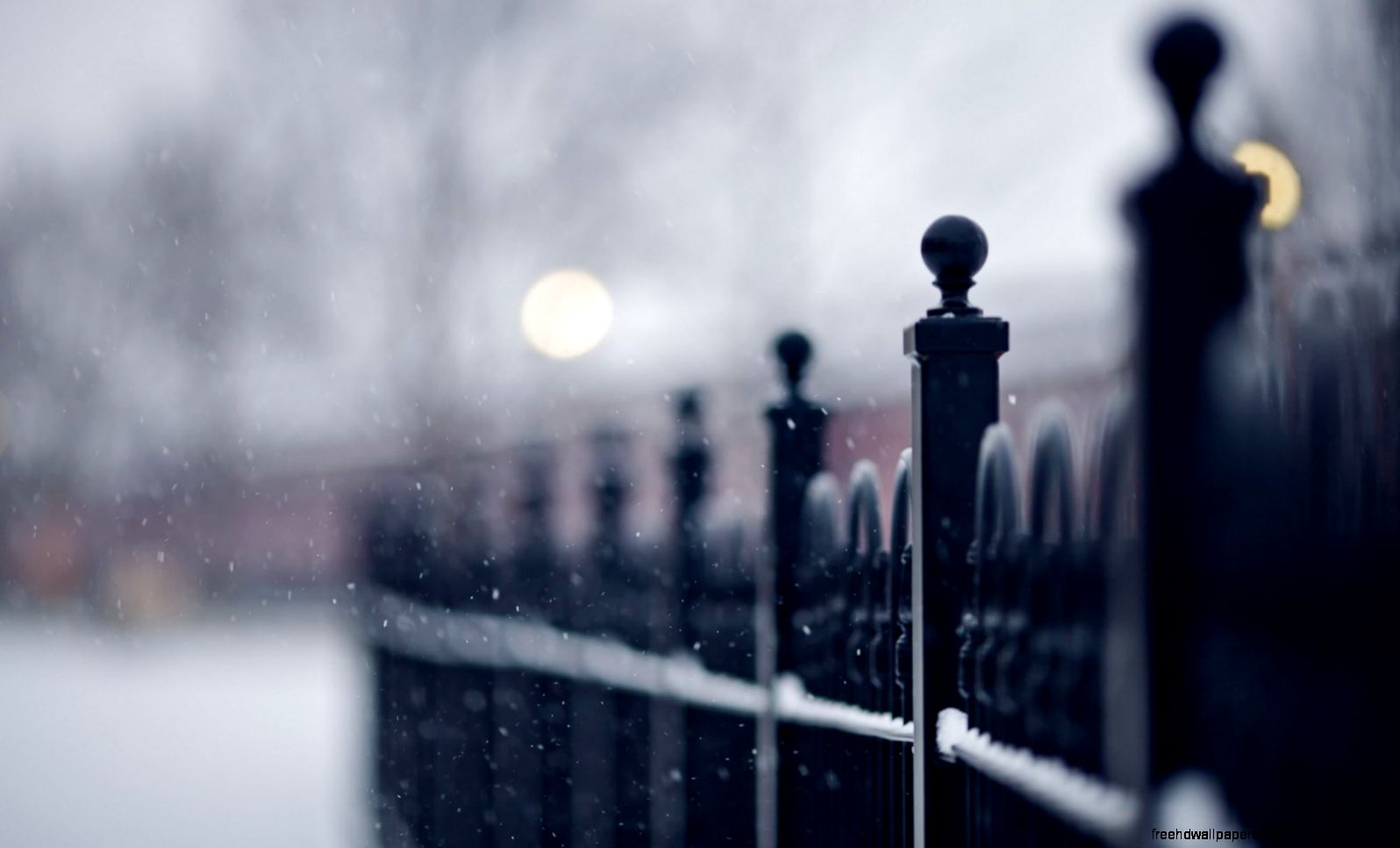 Fence Street Snow Close Up HD Wallpaper FreeWallsUp Fence Street Snow Close Up HD Wallpaper FreeWallsUp