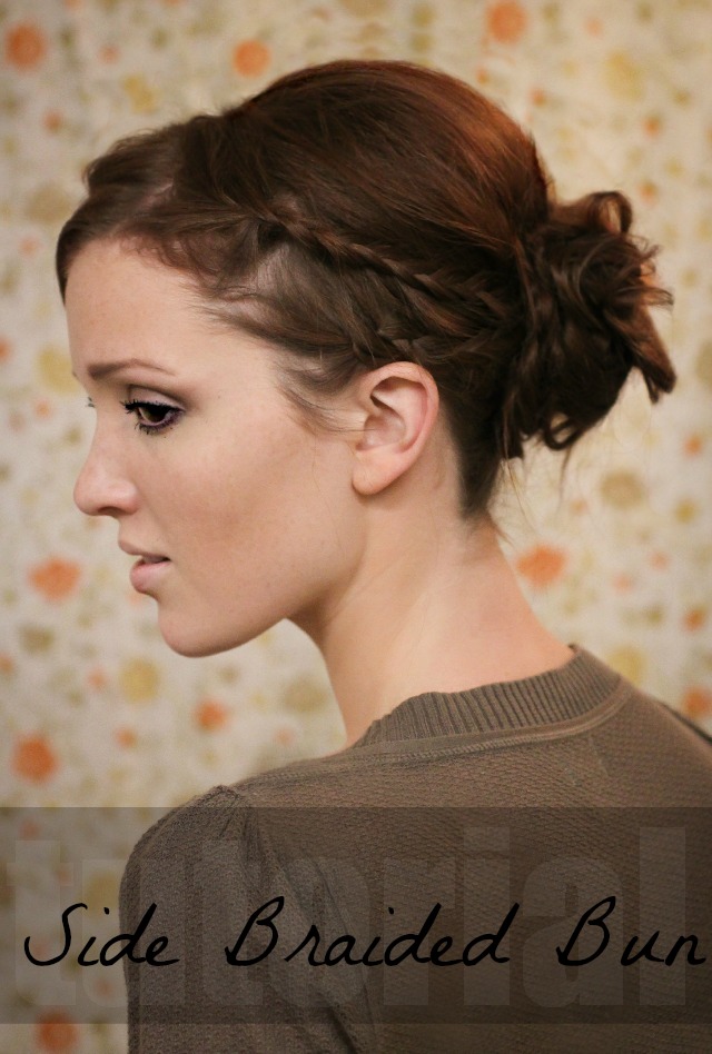 messy hair side bun tutorial