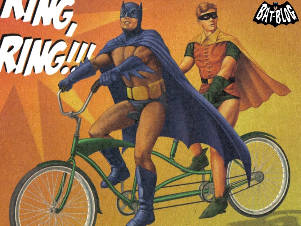 batman on a bike