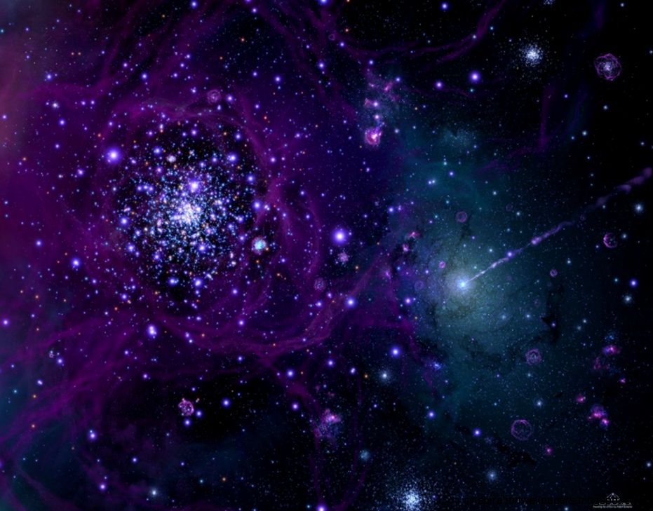 Purple Universe Background Purple Universe Background
