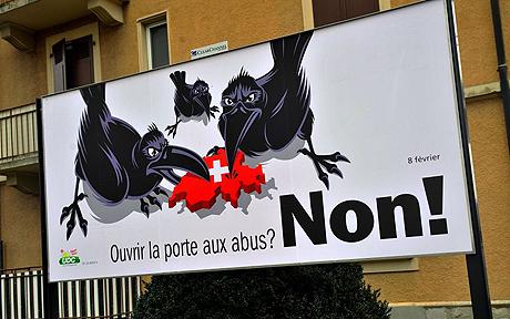 Switzerland Racist Poster