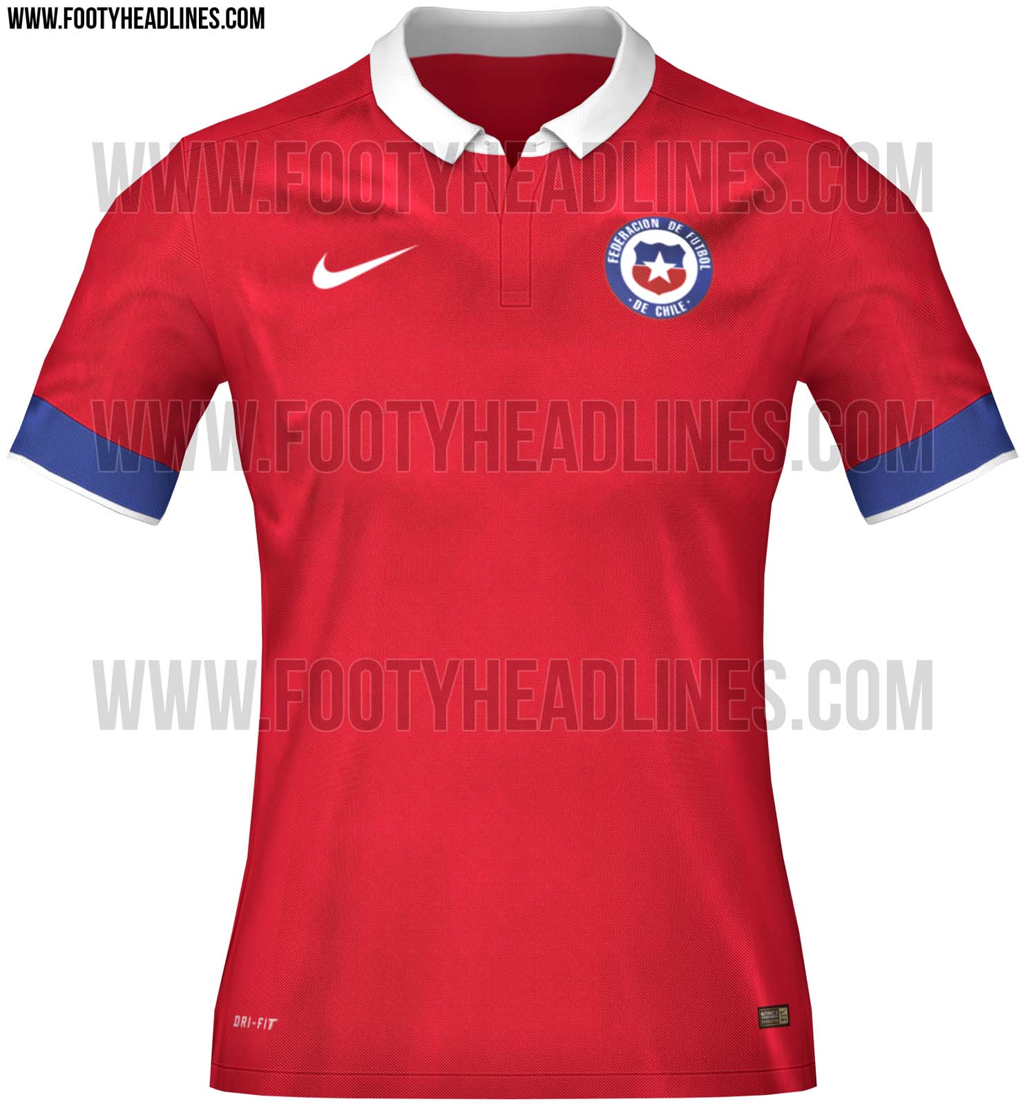 Nike Chile 201516 Home Kit Leaked Footy Headlines