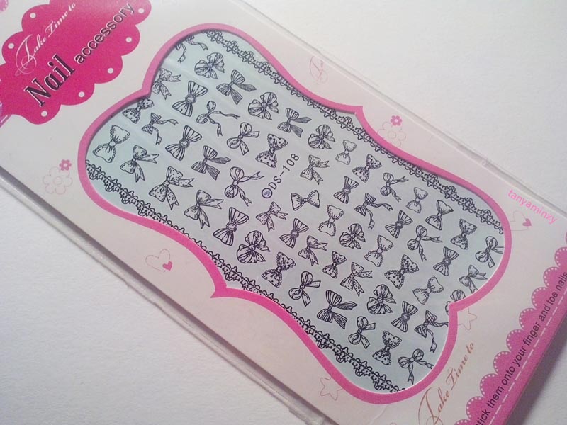 pastel saran wrap lace and bows decals bps born pretty store nails nail art nail desgin
