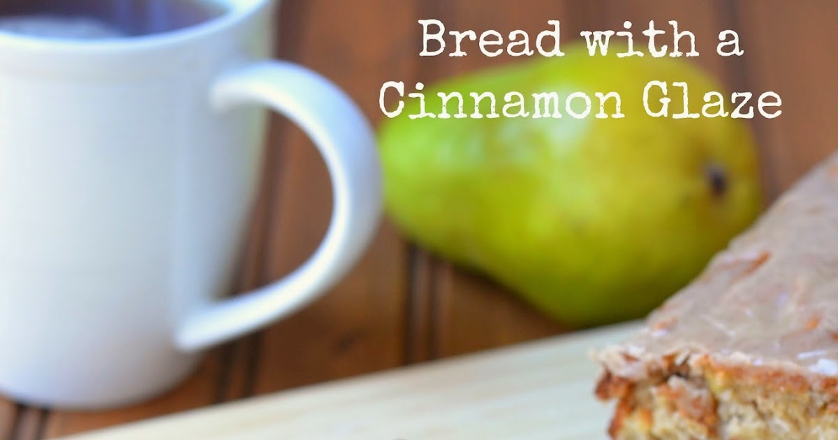 The Savvy Kitchen Pear Granola Quick Bread with a Cinnamon Glaze