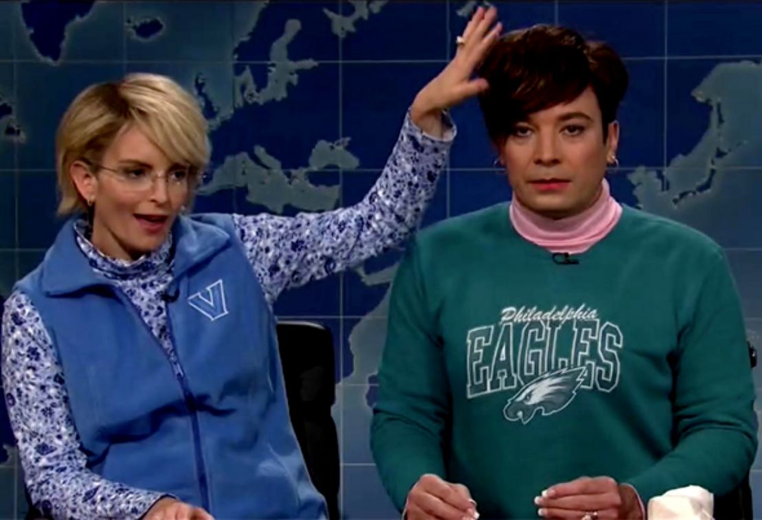 Tina Fey and Jimmy Fallon returned to Weekend Update