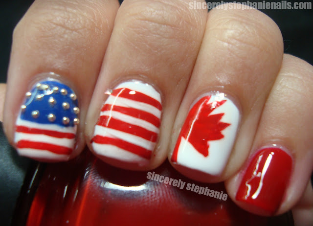 july 4th nail art