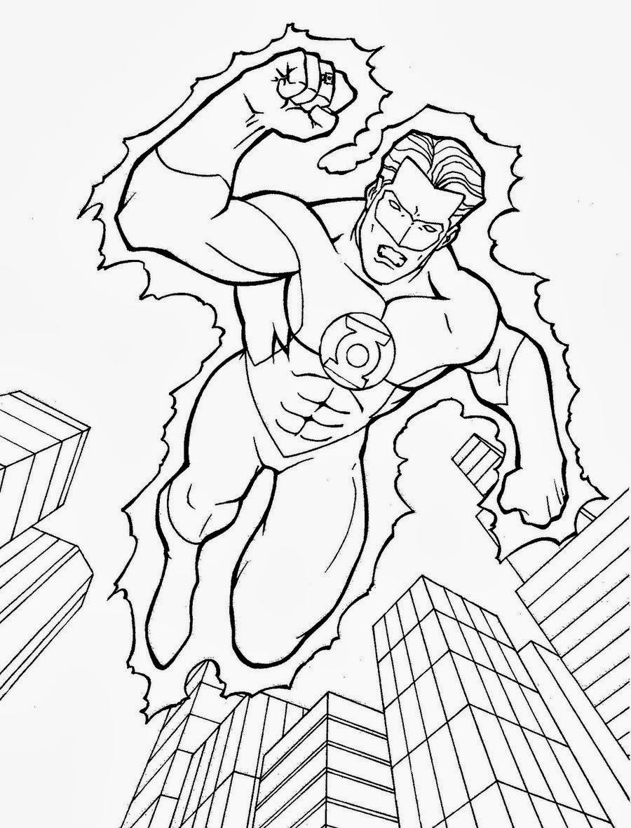 Desenhos do Lanterna Verde para colorir Formando Alunos