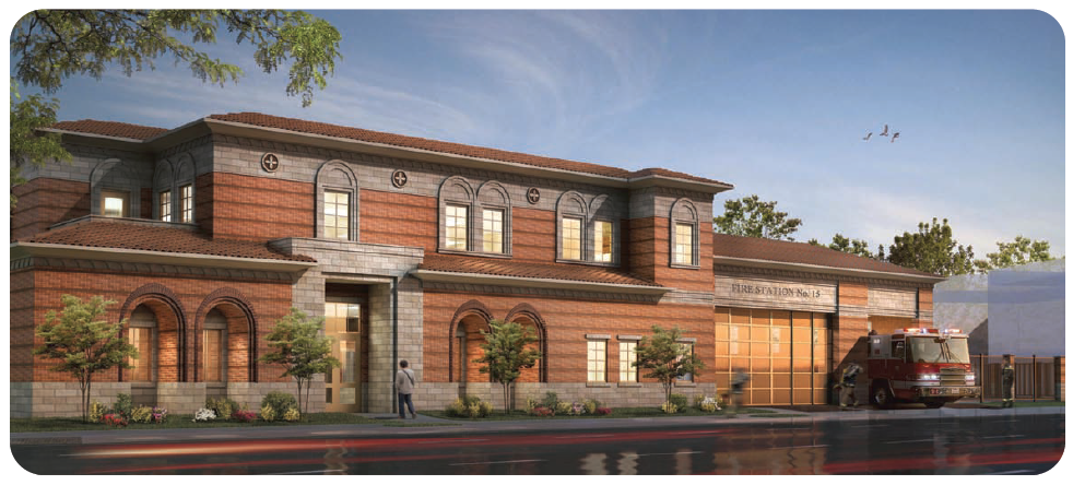 Artist's Rendering of New LAFD Station 15