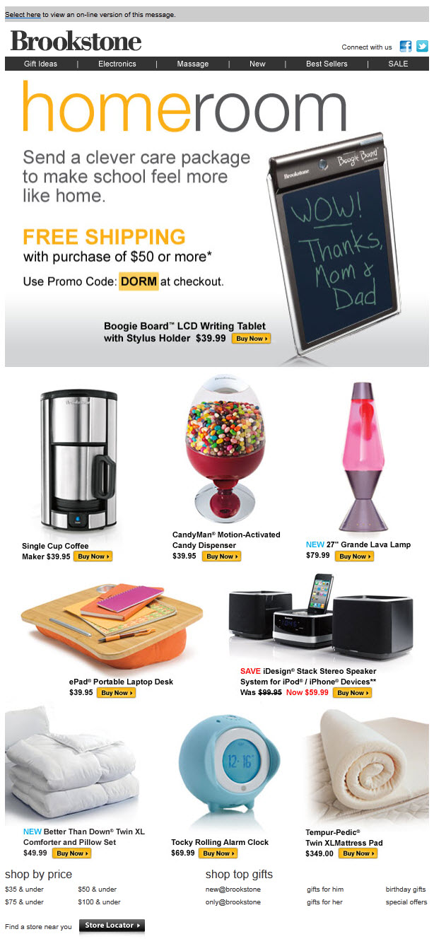 Am Inbox Brookstone Redesign Irene Messaging Oracle Marketing