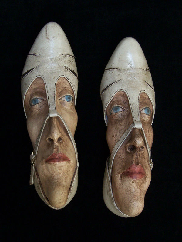 Creative Shoe Face Sculptures Spicytec