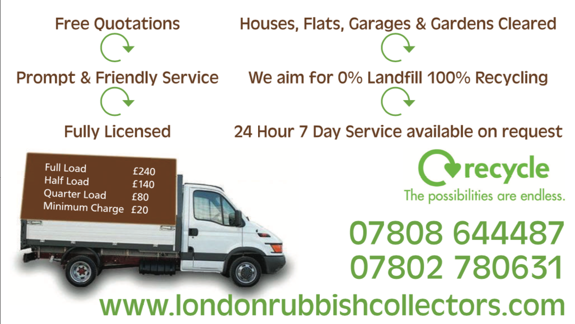 Waste Collection Service, Rubbish Removal, Junk Disposal & Waste Clearance
