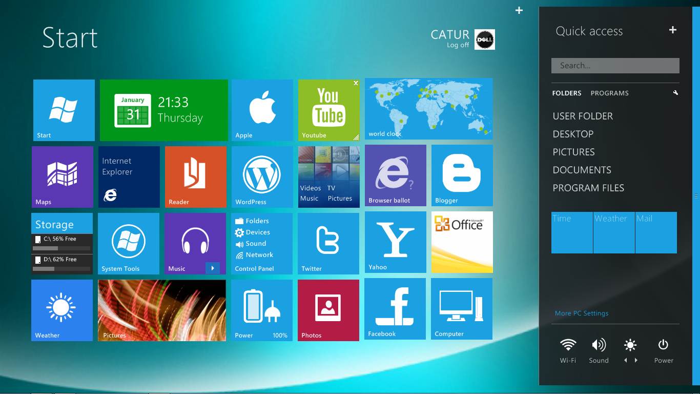 Bluevision Rainmeter Skin Bluevision Rainmeter Skin