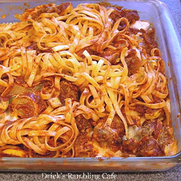 Sweet Sausage with Squash Pasta Bake Drick's Rambling Cafe