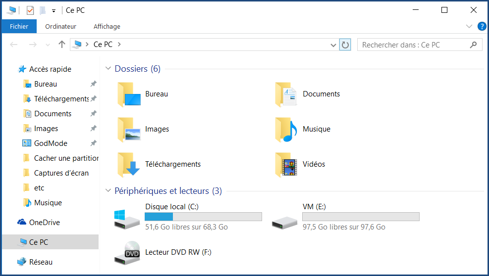 Club Wndows 10 Cacher Une Partition Avec Windows 10