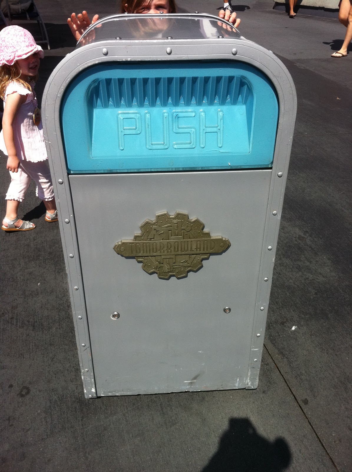The Hill's Country Disney World Tip PUSH the trash can